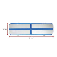 5m Inflatable Air Track Gym Mat Airtrack Tumbling Gymnastics Tumbling with Pump Kings Warehouse 