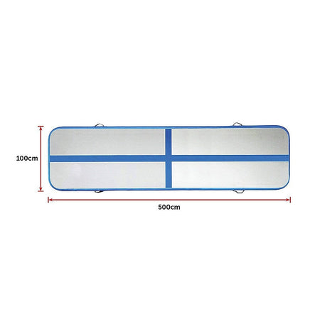 5m Inflatable Air Track Gym Mat Airtrack Tumbling Gymnastics Tumbling with Pump Kings Warehouse 