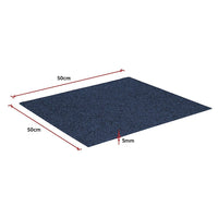 5m2 Box of Premium Carpet Tiles Commercial Domestic Office Heavy Use Flooring Blue Furniture Kings Warehouse 