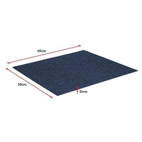 5m2 Box of Premium Carpet Tiles Commercial Domestic Office Heavy Use Flooring Blue Kings Warehouse 