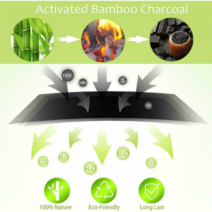 5PCS Air Purifying Bags Activated Bamboo Charcoal Freshener for Car Home Shoes 200g Health & Beauty Kings Warehouse 