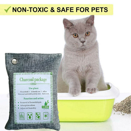 5PCS Air Purifying Bags Activated Bamboo Charcoal Freshener for Car Home Shoes 200g Health & Beauty Kings Warehouse 