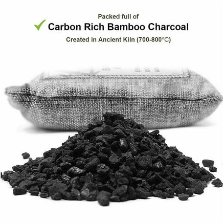 5PCS Air Purifying Bags Activated Bamboo Charcoal Freshener for Car Home Shoes 200g Health & Beauty Kings Warehouse 