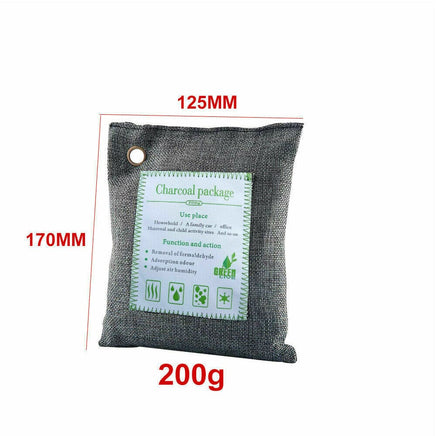 5PCS Air Purifying Bags Activated Bamboo Charcoal Freshener for Car Home Shoes 200g Health & Beauty Kings Warehouse 