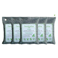 5PCS Air Purifying Bags Activated Bamboo Charcoal Freshener for Car Home Shoes 200g Kings Warehouse 