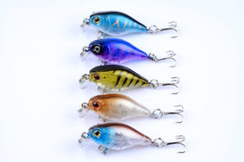 5x 4.3cm Popper Crank Bait Fishing Lure Lures Surface Tackle Saltwater Kings Warehouse 