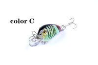5x 4.5cm Popper Crank Bait Fishing Lure Lures Surface Tackle Saltwater Kings Warehouse 