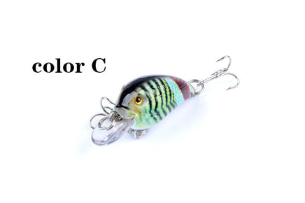 5x 4.5cm Popper Crank Bait Fishing Lure Lures Surface Tackle Saltwater Kings Warehouse 