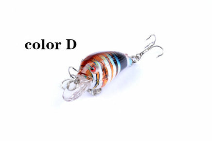 5x 4.5cm Popper Crank Bait Fishing Lure Lures Surface Tackle Saltwater Kings Warehouse 