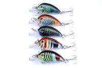 5x 4.5cm Popper Crank Bait Fishing Lure Lures Surface Tackle Saltwater Kings Warehouse 
