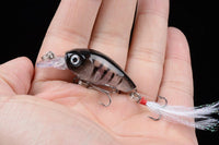 5x 4.5cm Popper Crank Bait Fishing Lure Lures Surface Tackle Saltwater Kings Warehouse 