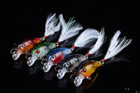 5x 4.5cm Popper Crank Bait Fishing Lure Lures Surface Tackle Saltwater Kings Warehouse 