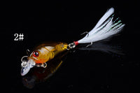 5x 4.5cm Popper Crank Bait Fishing Lure Lures Surface Tackle Saltwater Kings Warehouse 