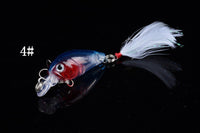 5x 4.5cm Popper Crank Bait Fishing Lure Lures Surface Tackle Saltwater Kings Warehouse 