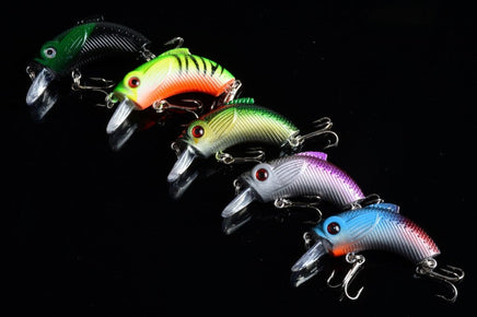 5x 5.5cm Popper Crank Bait Fishing Lure Lures Surface Tackle Saltwater Kings Warehouse 