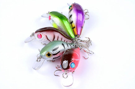 5x 5.5cm Popper Crank Bait Fishing Lure Lures Surface Tackle Saltwater Kings Warehouse 