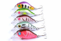 5x 5.5cm Popper Crank Bait Fishing Lure Lures Surface Tackle Saltwater Kings Warehouse 