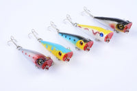 5X 5cm Popper Poppers Fishing Lure Lures Surface Tackle Fresh Saltwater Kings Warehouse 