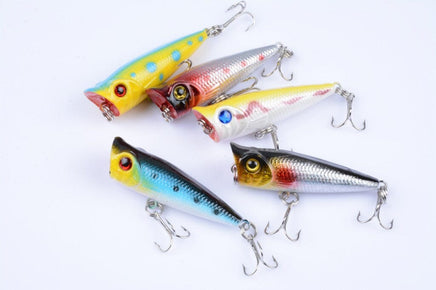 5X 5cm Popper Poppers Fishing Lure Lures Surface Tackle Fresh Saltwater Kings Warehouse 
