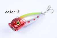 5X 6.5cm Popper Poppers Fishing Lure Lures Surface Tackle Fresh Saltwater Kings Warehouse 