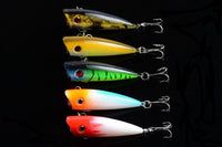 5X 6cm Popper Poppers Fishing Lure Lures Surface Tackle Fresh Saltwater Kings Warehouse 
