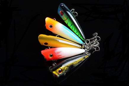 5X 6cm Popper Poppers Fishing Lure Lures Surface Tackle Fresh Saltwater Kings Warehouse 