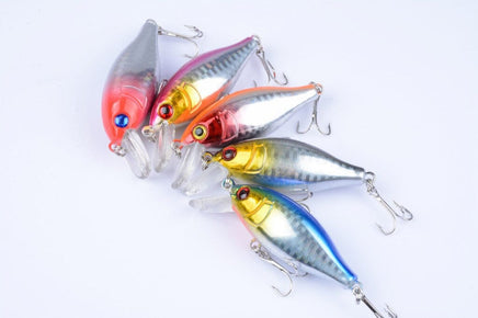 5x 7.5cm Popper Crank Bait Fishing Lure Lures Surface Tackle Saltwater Kings Warehouse 