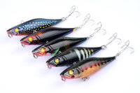 5X 7.5cm Popper Poppers Fishing Lure Lures Surface Tackle Fresh Saltwater Kings Warehouse 