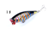 5X 7.5cm Popper Poppers Fishing Lure Lures Surface Tackle Fresh Saltwater Kings Warehouse 