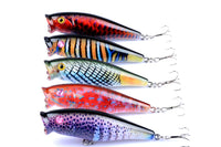 5X 7.5cm Popper Poppers Fishing Lure Lures Surface Tackle Fresh Saltwater Kings Warehouse 