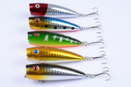 5X 7cm Popper Poppers Fishing Lure Lures Surface Tackle Fresh Saltwater Kings Warehouse 