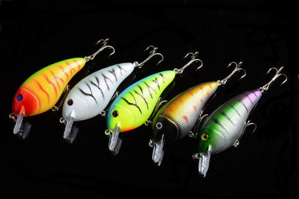 5x 8.5cm Popper Crank Bait Fishing Lure Lures Surface Tackle Saltwater Kings Warehouse 