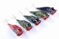 5X 8cm Popper Poppers Fishing Lure Lures Surface Tackle Fresh Saltwater Kings Warehouse 