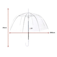 5x Clear Transparent Rain Walking Umbrella Parasol PVC Dome Wedding Party Favour Home & Garden Kings Warehouse 