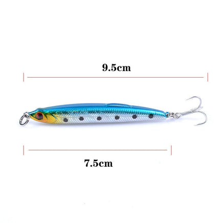 5x Pencil minnow 7.5cm Fishing Lure Lures Surface Tackle Fresh Saltwater Kings Warehouse 