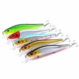 5x Popper Minnow 14cm Fishing Lure Lures Surface Tackle Fresh Saltwater Kings Warehouse
