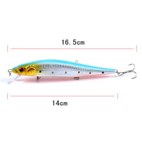 5x Popper Minnow 14cm Fishing Lure Lures Surface Tackle Fresh Saltwater Kings Warehouse 