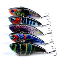 5X Popper Poppers Fishing Vib Lure Lures Surface Tackle Fresh Saltwater Kings Warehouse 