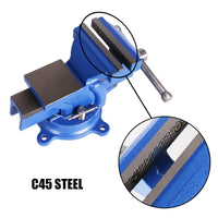 6" 150mm Bench Vice Heavy Duty Engineers Precision Level 360º Anvil Swivel Base Kings Warehouse 