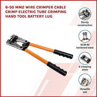 6-50 mm2 Wire Crimper Cable Crimp Electric Tube Crimping Hand Tool Battery Lug KingsWarehouse 