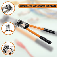 6-50 mm2 Wire Crimper Cable Crimp Electric Tube Crimping Hand Tool Battery Lug Tools Kings Warehouse 