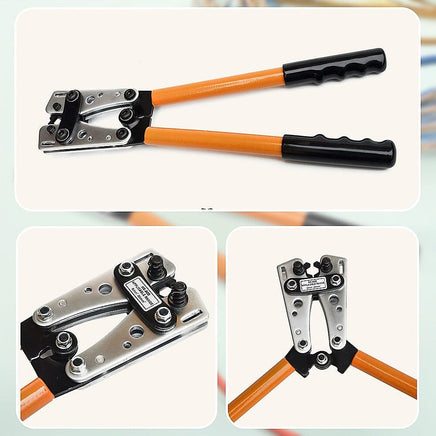 6-50 mm2 Wire Crimper Cable Crimp Electric Tube Crimping Hand Tool Battery Lug Tools Kings Warehouse 