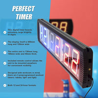 6 Digit Digital Timer Interval Fitness Clock Sports & Fitness Kings Warehouse 