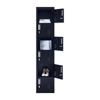 6-Door Locker for Office Gym Shed School Home Storage Furniture Kings Warehouse 