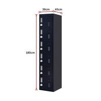 6-Door Locker for Office Gym Shed School Home Storage Furniture Kings Warehouse 