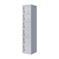 6-Door Locker for Office Gym Shed School Home Storage Furniture Kings Warehouse 