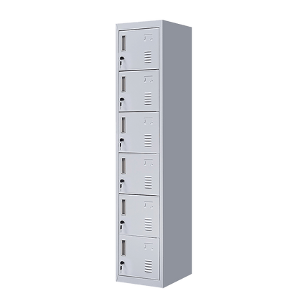 6-Door Locker for Office Gym Shed School Home Storage Furniture Kings Warehouse 