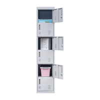 6-Door Locker for Office Gym Shed School Home Storage Furniture Kings Warehouse 