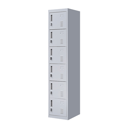 6-Door Locker for Office Gym Shed School Home Storage Furniture Kings Warehouse 