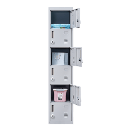 6-Door Locker for Office Gym Shed School Home Storage Furniture Kings Warehouse 